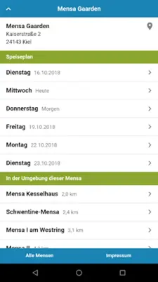 Mensaplan android App screenshot 2